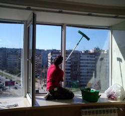 Мытье окон в однокомнатной квартире Гатчина